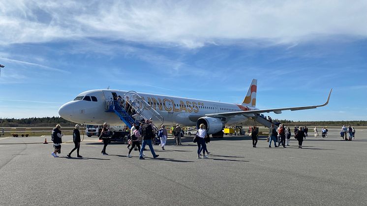21 802 passagerare reste till och från Jönköping Airport 2023.