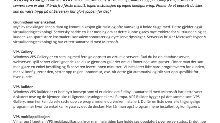 Virtuell server blir enklere