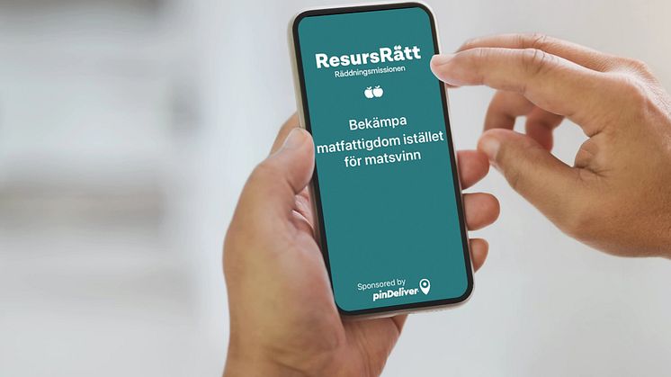 pinDeliver används för Räddningsmissionens arbete mot matfattigdom och matsvinn 