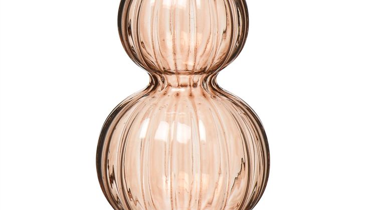 NYHET! Candle holder Bonnie 22 cm Beige Glass 9,99 EUR.jpg