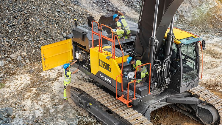 Volvo EC530E och EC550E - tillgänglighet