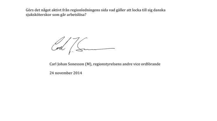 Enkel fråga om sjuksköterskebrist