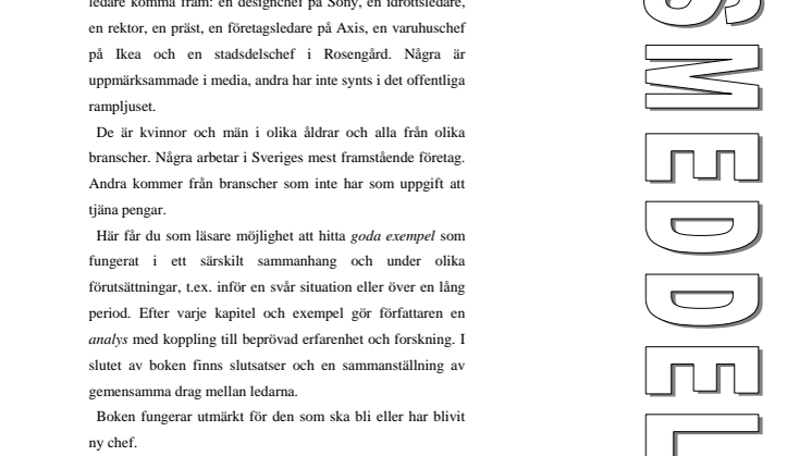 Ny bok: Inspirerande ledare - sju exempel på framgångsrikt ledarskap av Paul Übelacker