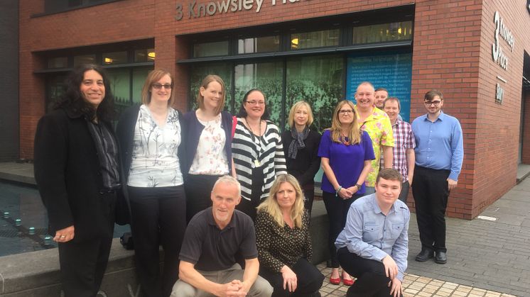 The development management team outside Knowsley Place in Bury