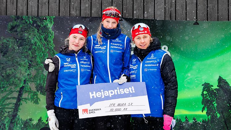 Moras juniordamer tilldelades Svenska Spels Hejapriset vid säsongsavslutningen i Sollefteå.
