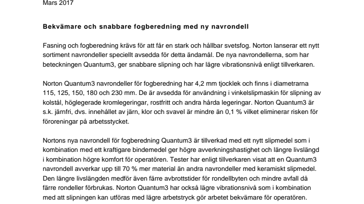 Bekvämare och snabbare fogberedning med ny navrondell
