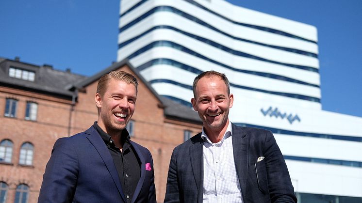 Grundare Mattias Matsson och VD Klas Friberg