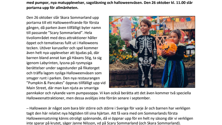 Nu förvandlas Skara Sommarland till Scary Sommarland