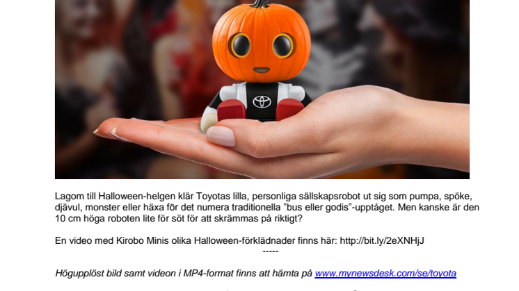 Bus eller godis med sällskapsroboten Kirobo Mini