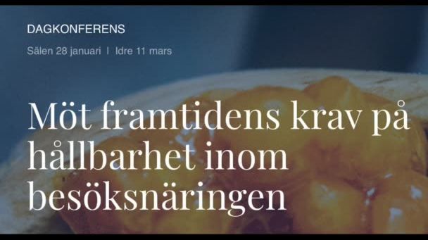 Hållbarhetskonferens Sälen och Idre