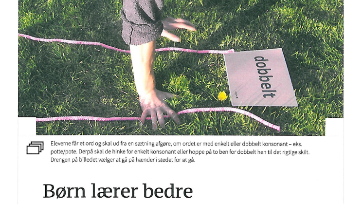 Børn lærer bedre med bevægelse