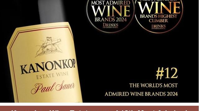 Lansering av Kanonkop Paul Sauer 2020 på Systembolaget 26 april! Kanonkop Estate i Stellenbosch har nyligen utsetts till det 12:e mest beundrade vinmärket i världen! 