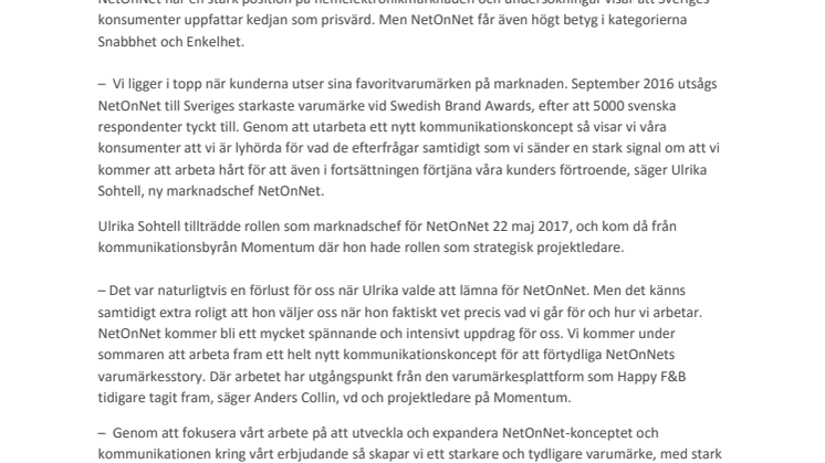 NetOnNet tar ett nytt totalgrepp på varumärke och kommunikation