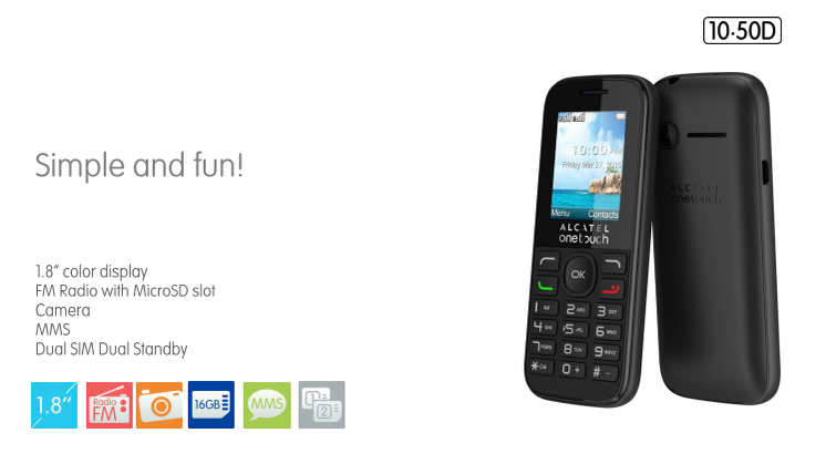 Produktark Alcatel 1050D