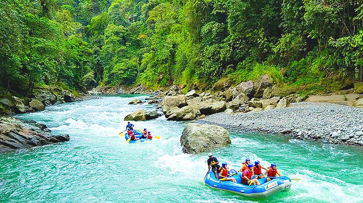 River Rafting exotiskt på Costa Rica