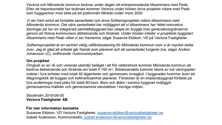 Byggstart närmar sig för Solhemsprojektet i Mönsterås