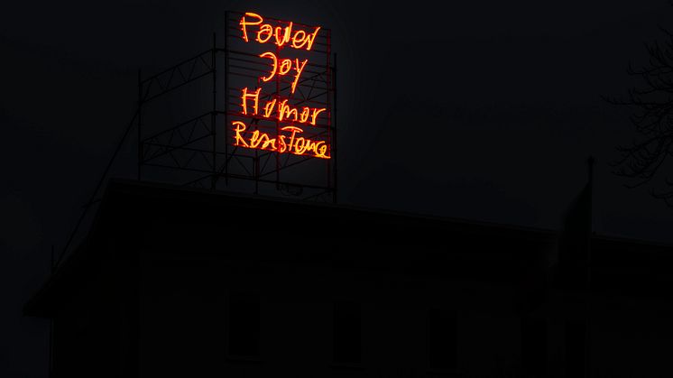 Monica Bonvicini, Power Joy Humor Resistance, 2020, copyright Monica Bonvicini and VG Bild-Kunst Bildupphovsrätt i Sverige, courtesy the artist and Italian Cultural Institute Stockholm, photo David Puig Serinyà 1.jpg.jpg