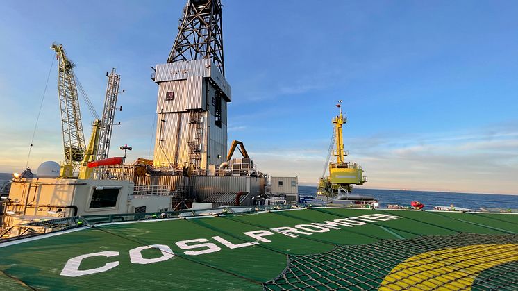 The COSLPromoter rig is pioneering a new sustainable technology collaboration from Kongsberg Maritime and NOV