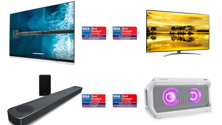 LGs nyeste innovationer inden for TV og lyd belønnes med flere priser til årets EISA Awards