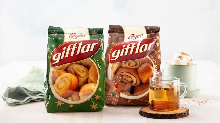Pågen Gifflar Saffran och Gifflar Pepparkaka