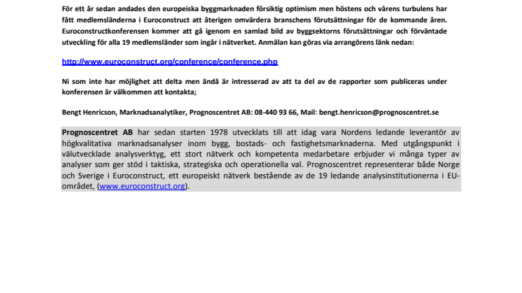 Hur ser framtiden ut för Europas byggbransch?