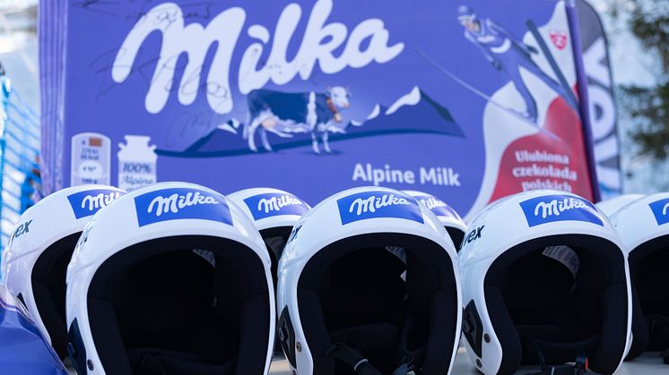Nowe kaski dla młodych skoczków od Milki