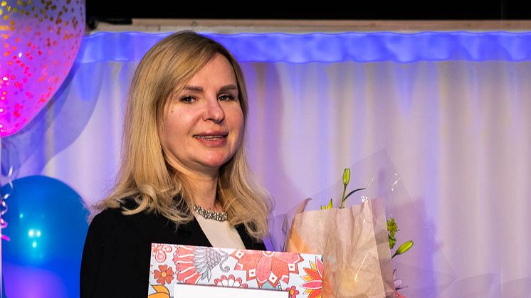 Anna Nord blev utsedd till årets centrumaktör på Huddinge kommuns näringslivsgala. Foto: Emil Andersson