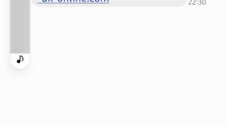 Scam text message