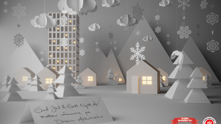 God Jul önskar vännerna på Dreem Arkitekter