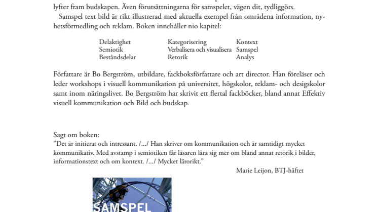 Ny bok: Samspel text bild