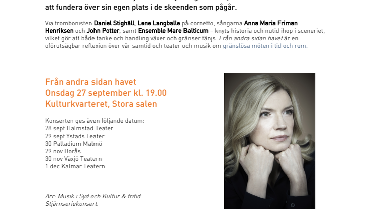 Cecilia Frode möter renässansmusiker i en ny uppsättning
