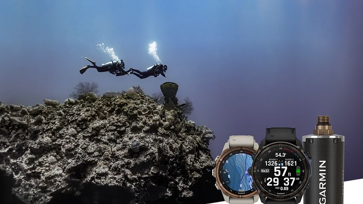 Das perfekte Match für sichere Tauchexpeditionen: Der Descent MK3i Tauchcomputer und der Descent T2 Transceiver.