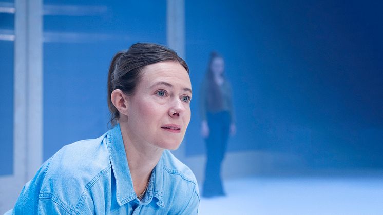 Eva Rexed spelar rollen som Fru Lemarchand i Hilda. Premiär 10 februari på Lilla Scen. Foto: Ola Kjelbye.
