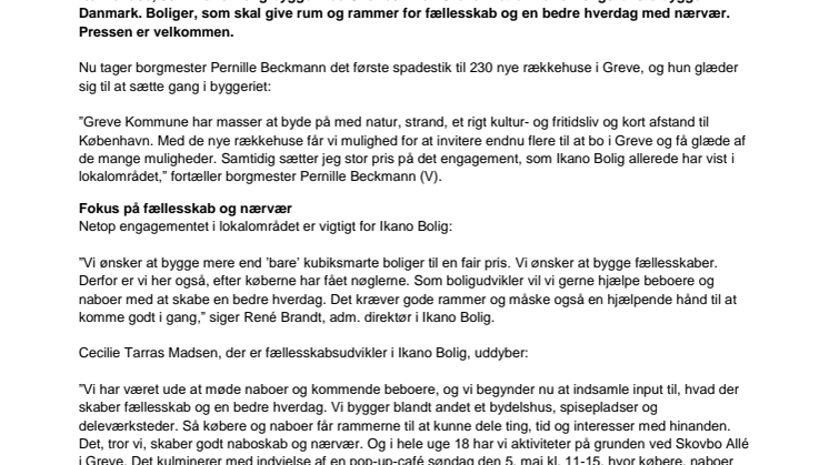 Ikano Bolig tager spadestik til første boliger i Danmark