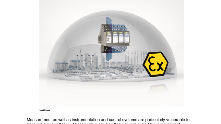 Surge voltage protection for potentially explosive areas