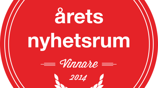 Vi vann! Årets nyhetsrum 2014!
