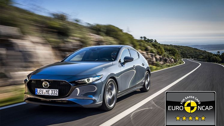 Mazda3 får 5 stjerner af EuroNCAP