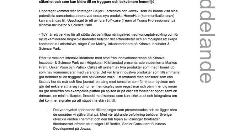 Högskolestudenter tar sig an utmaningar inom vård, omsorg och säkerhet