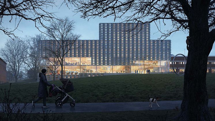 Förslag LITTERATEN, arkitekttävling universitetsbiblioteket