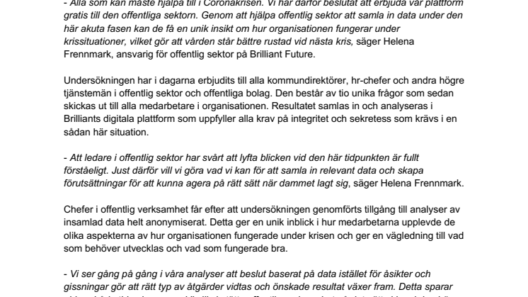 Vården erbjuds analysverktyg för ledarskap i spåren av Coronakrisen