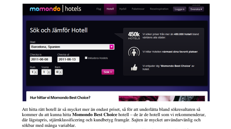 Momondo lanserar ny hotellsajt!