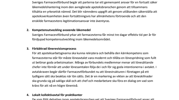 Avtalsyrkanden överlämnade till Almega