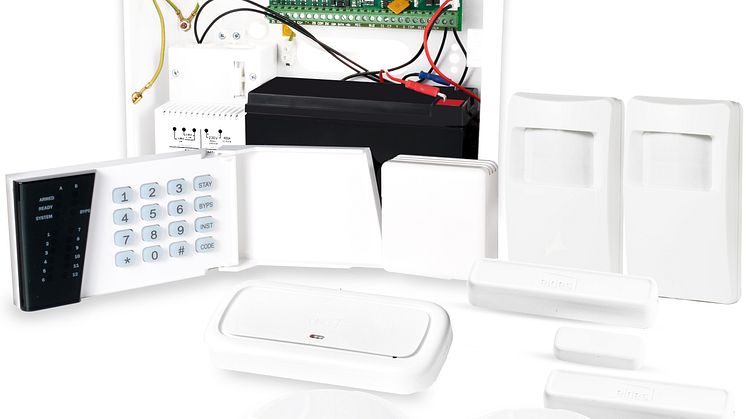 Larmpaket-XL, GSM-larm med trådlösa detektorer och siren 