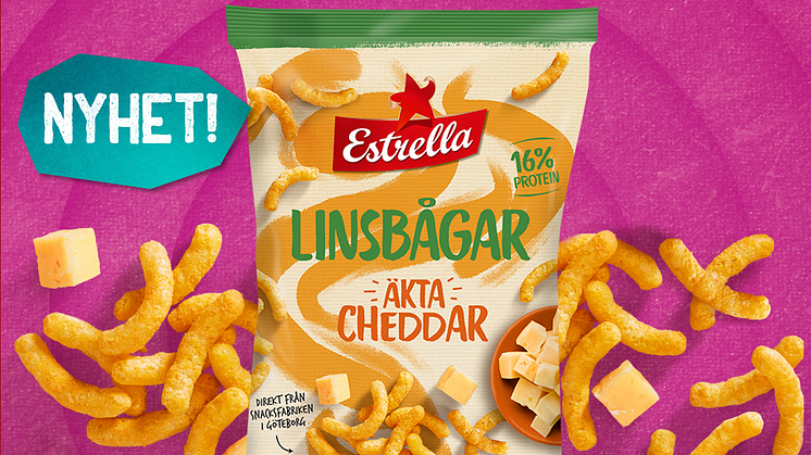 Världsnyhet i snackshyllan: Estrella lanserar Linsbågar och flera nyheter 2018