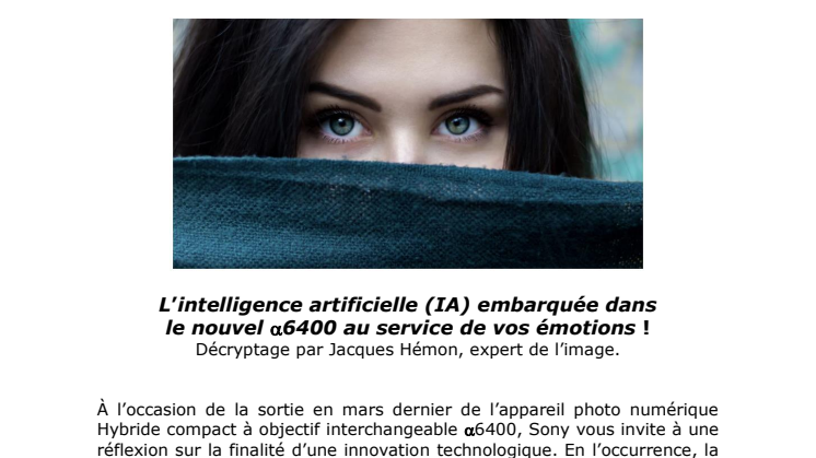 Pourquoi le regard constitue le point crucial en photographie de personnage ? 