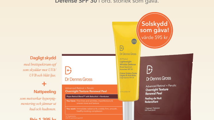Dr Dennis Gross påskspecial - Uppgradera din hudvårdsrutin: peel + spf
