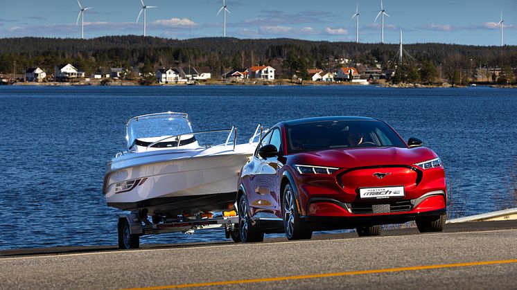 Ford Mustang Mach-E økt tilhengervekt 2022