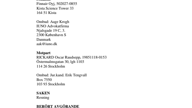 Dom från Svea Hovrätt