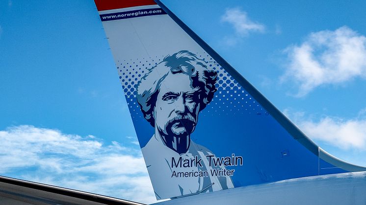 Mark Twain Norwegian's New Tailfin Hero 