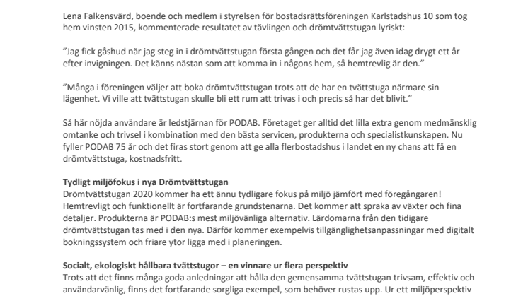 Nu får alla svenska flerbostadshus chansen till en drömtvättstuga